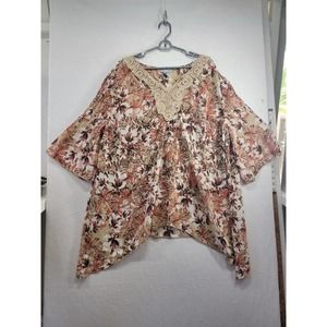 NWOT Catherine's Women's Blouse Floral Pattern, SZ 1X, 18/20W